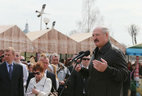 Belarusian President Alexander Lukashenko meets with the residents of Slavgorod and Slavgorod District