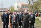 Alexander Lukashenko visits the town of Slavgorod