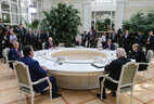 Belarus President Alexander Lukashenko takes part in the informal meeting of the CIS Council of Heads of State