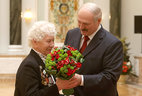 The Order of Honor is conferred on Tatyana Zabello, chairperson of the veterans organization of housing maintenance department No. 17 of the Pervomaisky District of Vitebsk of the Belarusian Public Association of Veterans