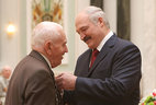 The Order of Honor is bestowed upon participant of the Great Patriotic War Vasily Khursan