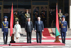 Церемония официальной встречи Президентом Беларуси Александром Лукашенко Председателя Китайской Народной Республики Си Цзиньпина во Дворце Независимости