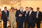 Alexander Lukashenko and Pakistan Prime Minister Nawaz Sharif