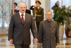 Александр Лукашенко и Пранаб Мукерджи