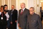 Alexander Lukashenko and Pranab Mukherjee