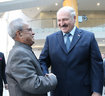 Belarus President Alexander Lukashenko and India President Pranab Mukherjee take part in the opening of the Belarusian-Indian Business Forum