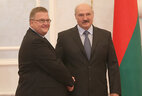 Alexander Lukashenko receives credentials from Ambassador Extraordinary and Plenipotentiary of Denmark to Belarus (on concurrent) Thomas Winkler