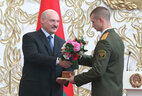 Alexander Lukashenko officially thanks graduate of the combined arms department of the Military Academy of the Republic of Belarus Artyom Fedenkov