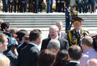 Alexander Lukashenko talks to diplomats