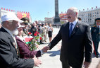 Alexander Lukashenko meets with war veterans