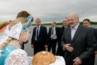 Belarus President Alexander Lukashenko arrives in Ufa on a working visit