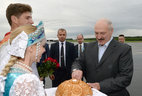Belarus President Alexander Lukashenko arrives in Ufa on a working visit