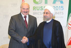 At the meeting with Iran President Hassan Rouhani