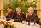 Belarus President Alexander Lukashenko meets with Tajikistan President Emomali Rahmon