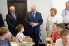 Alexander Lukashenko visits the Sirius education center