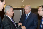 Belarus President Alexander Lukashenko meets with Federal President of Austria Heinz Fischer