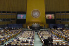 Александр Лукашенко выступил в общей дискуссии 70-й сессии Генеральной ассамблеи ООН