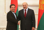 Alexander Lukashenko receives credentials from Ambassador Extraordinary and Plenipotentiary of Cyprus to Belarus on concurrent Georgios Kasoulides