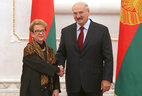 Alexander Lukashenko receives credentials from Head of the European Union delegation to Belarus Andrea Victorin