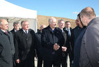 Alexander Lukashenko inspects a new section of the second ring road around Minsk