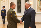 The Order for Personal Courage is conferred on Georgy Mishayev, the chief of staff –first deputy commander of the military training air squadron of the 116th guard attack aviation base of the air defense forces of the Armed Forces of Belarus