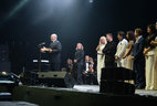 Belarus President Alexander Lukashenko attended an evening with Viktor Drobysh, Hits and Stars, at Minsk Arena