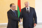 Alexander Lukashenko receives credentials from Ambassador of Egypt to Belarus Mahmud Gamil Ahmed Eldib