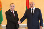 Alexander Lukashenko receives credentials from Ambassador of Montenegro to Belarus Zoran Jocovic