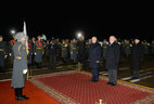 Belarus President Alexander Lukashenko arrives in the Russian Federation on an official visit