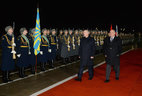 Belarus President Alexander Lukashenko arrives in the Russian Federation on an official visit