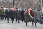 Alexander Lukashenko lays a wreath at the Tomb of the Unknown Soldier in Moscow