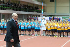 During the athletics festival Three Hundred Talents for the Queen