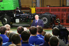 Alexander Lukashenko meets with the workers of the enterprise
