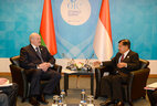 Meeting of Belarus President Alexander Lukashenko and Vice President of Indonesia Jusuf Kalla