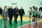 Alexander Lukashenko visits a sports and entertainment center in the village of Dobryn, Yelsk District
