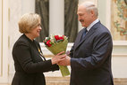 Deputy Minister of Foreign Affairs Alena Kupchyna receives the Order of Honor