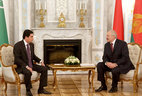 One-on-one meeting of Belarus President Alexander Lukashenko and Turkmenistan President Gurbanguly Berdimuhamedov