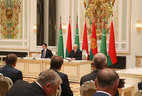 Belarus President Alexander Lukashenko and Turkmenistan President Gurbanguly Berdimuhamedov