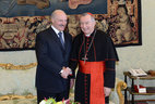Alexander Lukashenko and Cardinal Pietro Parolin visit the exhibition of Belarusian icons of the 17th-21st centuries at the museum of the Vatican