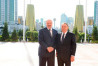 Церемония официальной встречи Президента Беларуси Александра Лукашенко в Астане