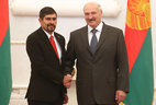 Alexander Lukashenko receives credentials of Nicaragua Ambassador Juan Ernesto Vasquez Araya