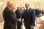 Belarus President Alexander Lukashenko meets with heads of delegations partaking in the 16th meeting of the CIS Council of Heads of Supreme Audit Institutions