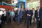 Alexander Lukashenko meets with the personnel of Strommashina