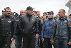 Alexander Lukashenko and the participants of the festival