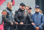 Alexander Lukashenko takes part in the international bikers’ festival