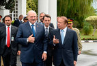 Belarus President Alexander Lukashenko and Pakistan Prime Minister Nawaz Sharif