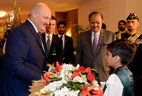 Belarus President Alexander Lukashenko and Pakistan President Mamnoon Hussain