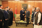 Negotiations with Pakistan President Mamnoon Hussain