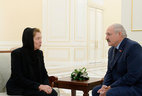 Belarus President Alexander Lukashenko and Islam Karimov’s widow Tatyana Karimova