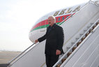 Belarus President Alexander Lukashenko arrives in Armenia on a working visit. The aircraft with the Belarusian head of state on board landed at Zvartnots International Airport